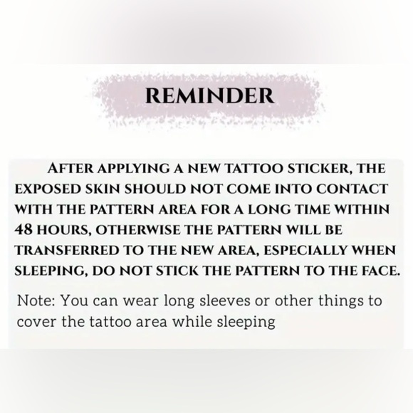 Tattoo, Sticker Temporary Tattoo, Long-Lasting Body Art, Trick Friends/Fโฆ - Picture 7 of 9